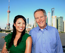 James Fallows and Emily Chang together in Shanghai
